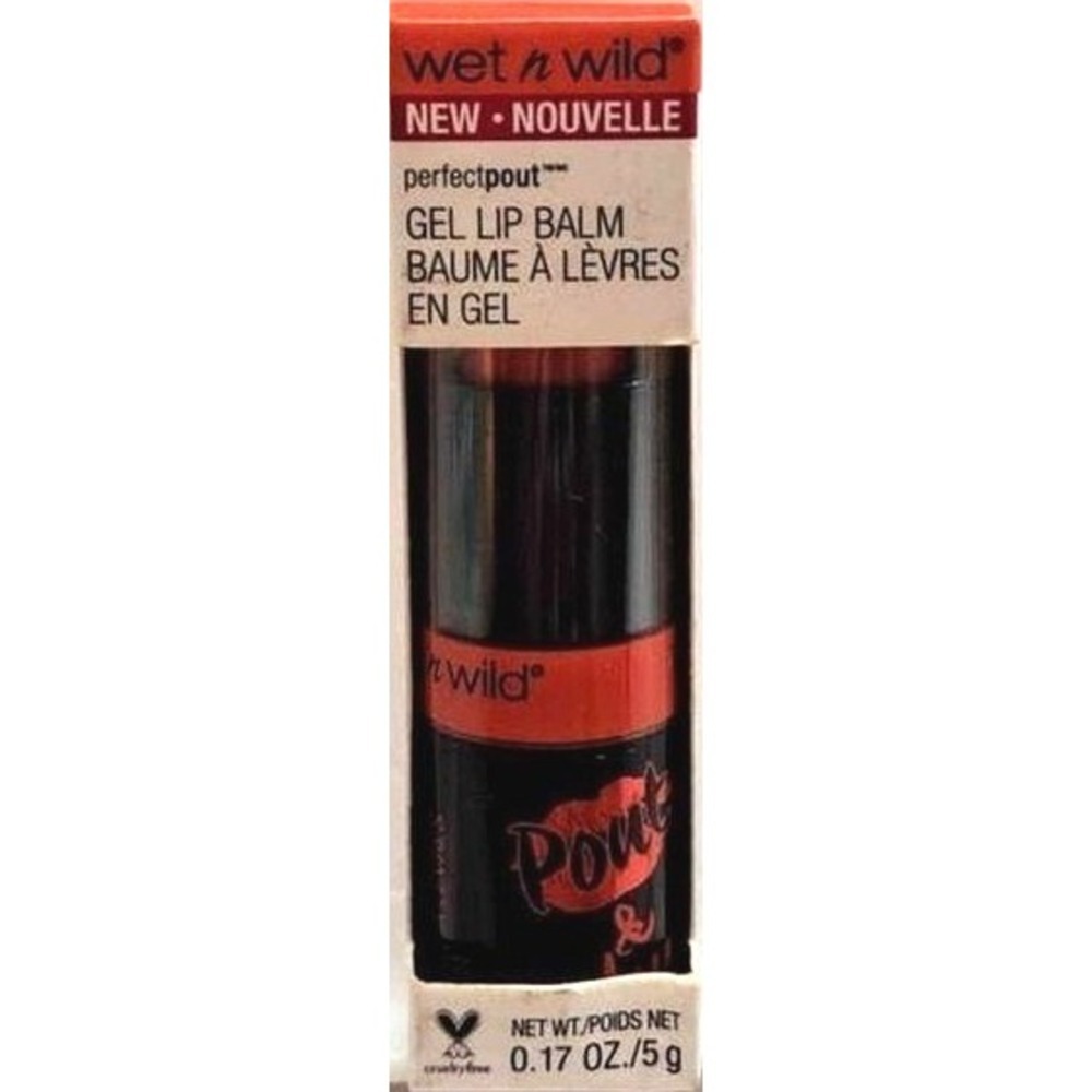 New Wet N Wild Perfect Pout Gel Lip Balm 0.17oz Pink 952 Shock Glossy Sheer Soft